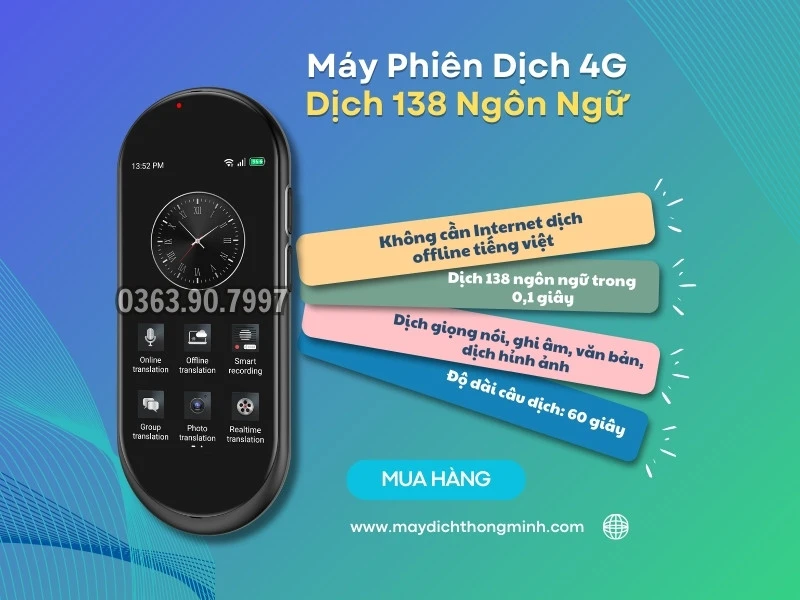 Mua Bán Máy phiên dịch, máy thông dịch giá rẻ nhất tại Bình Phước