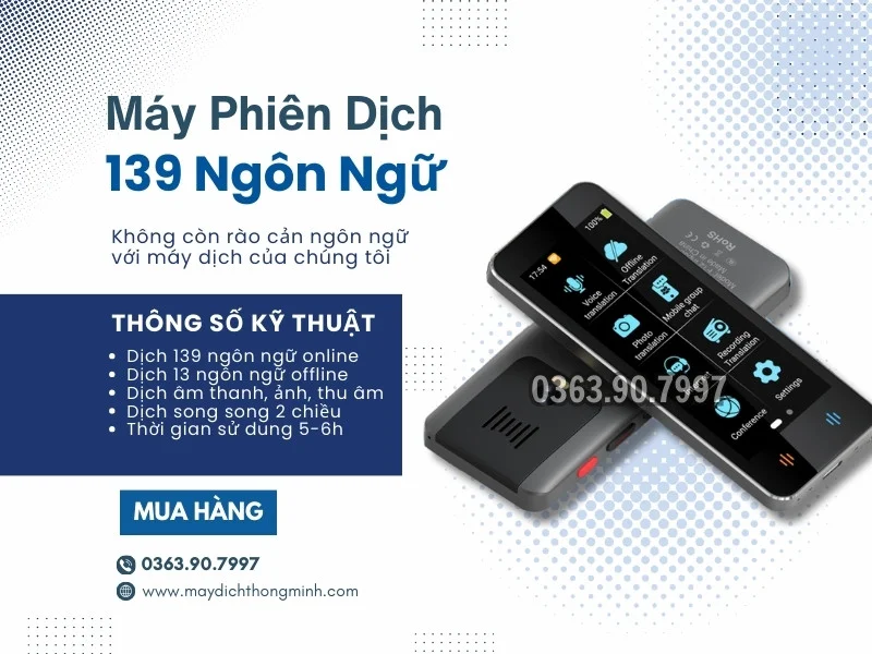 Mua Bán Máy phiên dịch, máy thông dịch giá rẻ nhất tại Lai Châu