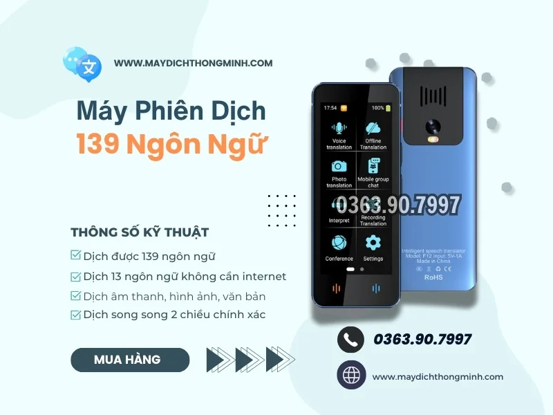 Mua Bán Máy phiên dịch, máy thông dịch giá rẻ nhất tại Lâm Đồng