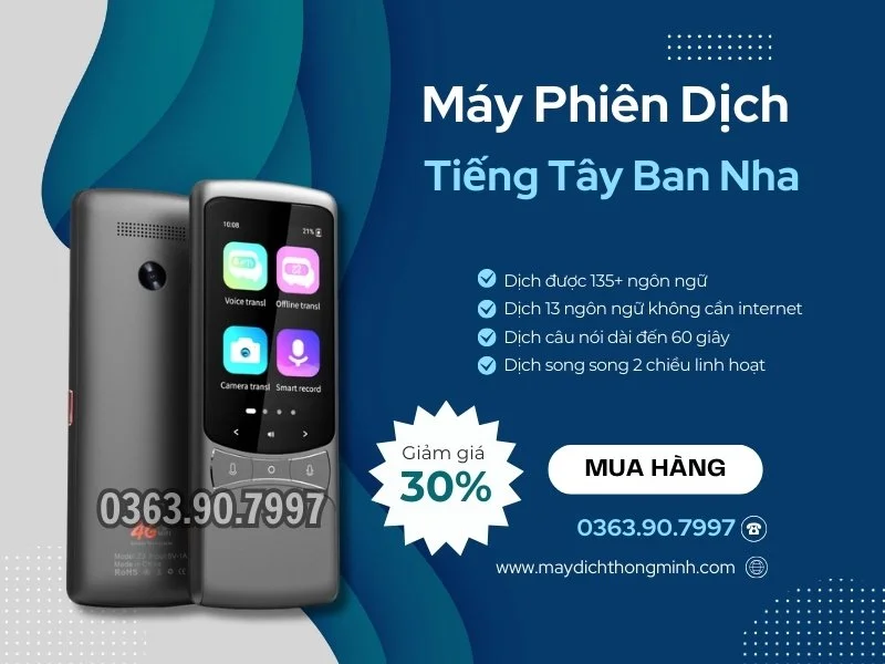 Mua bán máy phiên dịch Tiếng Tây Ban Nha giá rẻ